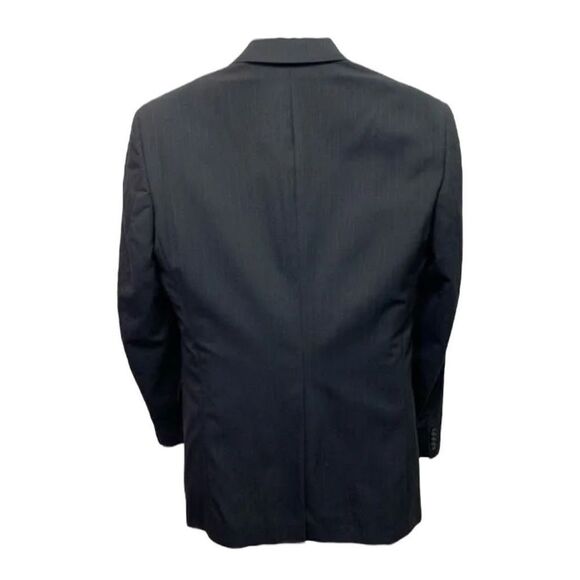 Jack Henry Mens Two Button Blazer Navy Pinstripe 100% Wool Lined Notch USA L‎ - Picture 2 of 8